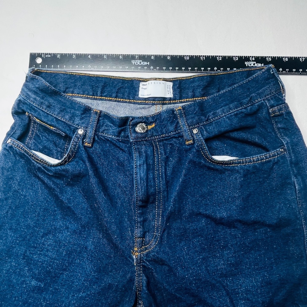 ASOS Design Baggy Jeans Mens W31 L32 Dark Wash Wide Leg Skate Denim 31x32 - Picture 10 of 16
